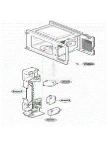 Latch Board Parts parts for Lg Microwave MS105YG from AppliancePartsPros.com
