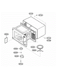 Oven Cavity Parts parts for Lg Microwave MS105YG from AppliancePartsPros.com