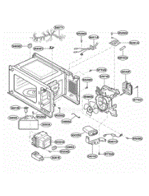Interior Parts parts for Lg Microwave MS110YG from AppliancePartsPros.com