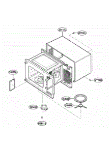 Oven Cavity Parts parts for Lg Microwave MS110YG from AppliancePartsPros.com