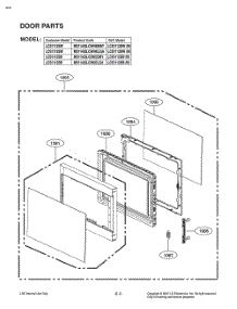 Door Parts parts for Lg Microwave MS1142G from AppliancePartsPros.com