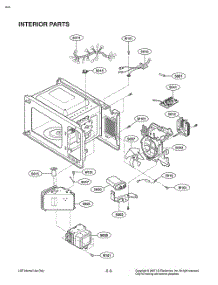 Interior Parts parts for Lg Microwave MS1142G from AppliancePartsPros.com