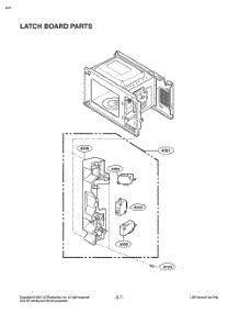 Latch Board Parts parts for Lg Microwave MS1142G from AppliancePartsPros.com
