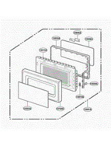 Door Parts parts for Lg Microwave MS133SE from AppliancePartsPros.com