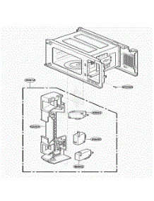 Latch Board Parts parts for Lg Microwave MS133SE from AppliancePartsPros.com