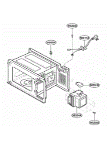 Interior Parts parts for Lg Microwave MS193SC from AppliancePartsPros.com