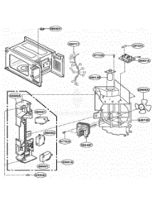Suction Guide Parts parts for Lg Microwave MS193SC from AppliancePartsPros.com