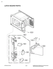 Latch Board Parts parts for Lg Microwave MS2040FRSE from AppliancePartsPros.com