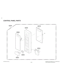 Door Parts parts for Lg Microwave MS2042DB from AppliancePartsPros.com