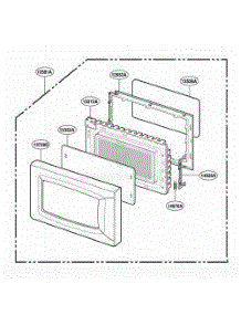 Door Parts parts for Lg Microwave MS72NA from AppliancePartsPros.com