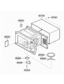 Oven Cavity Parts parts for Lg Microwave MS72NA from AppliancePartsPros.com