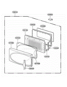 Door Parts parts for Lg Microwave MS95MT from AppliancePartsPros.com