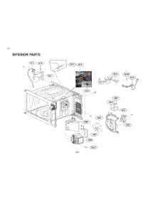 Interior Parts parts for Lg Microwave MSER2090D from AppliancePartsPros.com