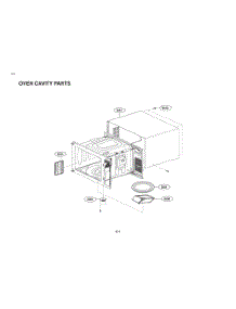 Oven Cavity Parts parts for Lg Microwave MSER2090D from AppliancePartsPros.com