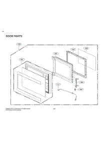 Door Parts parts for Lg Microwave MSWN1590L from AppliancePartsPros.com