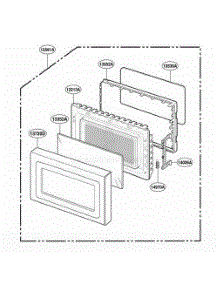 Door Parts parts for Lg Range MT1078SGB from AppliancePartsPros.com