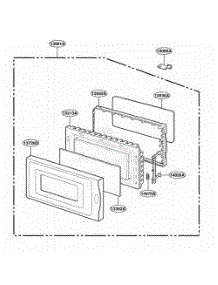 Door Parts parts for Lg Range MT1100SHQ from AppliancePartsPros.com