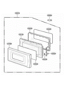 Door Parts parts for Lg Range MT1100SHQ1 from AppliancePartsPros.com