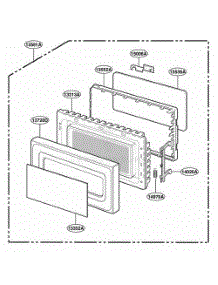 Door Parts parts for Lg Wall Oven MT1110SKQ from AppliancePartsPros.com
