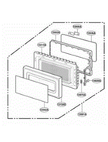 Door Parts parts for Lg Range MT1130SGB from AppliancePartsPros.com