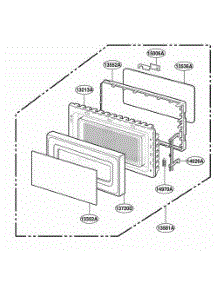 Door Parts parts for Lg Range MT1130SGZ from AppliancePartsPros.com