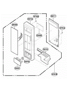 Control Panel Assembly Parts parts for Lg Range MT1135SGB from AppliancePartsPros.com