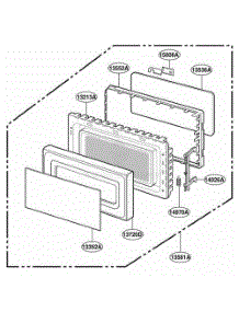 Door Parts parts for Lg Range MT1135SGQ from AppliancePartsPros.com