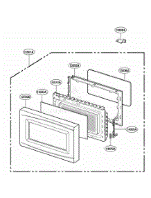 Door Parts parts for Lg Range MT1145SLB from AppliancePartsPros.com