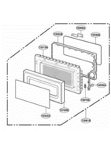 Door Parts parts for Lg Range MT1151SGQ from AppliancePartsPros.com