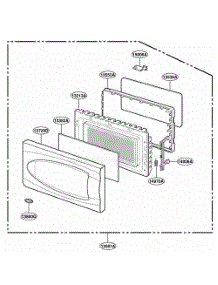 Door Parts parts for Lg Range MT2115SJQ from AppliancePartsPros.com
