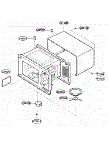 Oven Cavity Parts parts for Lg Microwave MT2145SJQ from AppliancePartsPros.com