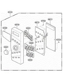 Control Panel Parts parts for Lg Range MT3130SHQ from AppliancePartsPros.com