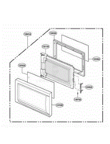 Door Parts parts for Lg Range MT4078SPB from AppliancePartsPros.com