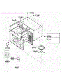 Oven Cavity Parts parts for Lg Range MT4078SPB from AppliancePartsPros.com