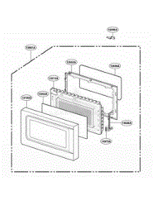 Door Parts parts for Lg Wall Oven MT4110SKB from AppliancePartsPros.com