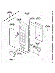 Control Panel Parts parts for Lg Range MT4110SKB2 from AppliancePartsPros.com