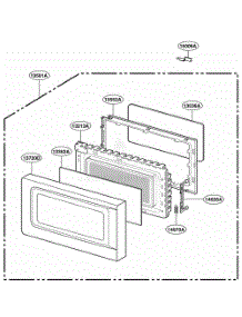 Door Parts parts for Lg Range MT4110SKB2 from AppliancePartsPros.com