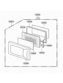 Door Parts parts for Lg Wall Oven MT4110SPB from AppliancePartsPros.com