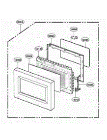 Door Parts parts for Lg Wall Oven MT4140SKB from AppliancePartsPros.com