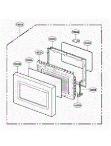 Door Parts parts for Lg Range MT4140SKT from AppliancePartsPros.com