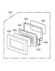Door Parts parts for Lg Range MT4210SLB from AppliancePartsPros.com