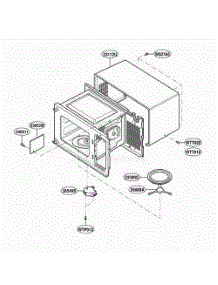 Oven Cavity Parts parts for Lg Range MT4210SLB from AppliancePartsPros.com