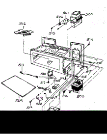 Interior Parts 1 parts for Lg Microwave MV-1155W from AppliancePartsPros.com