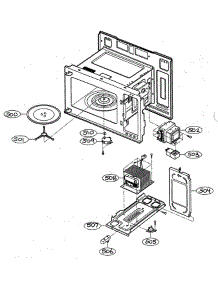 Interior Parts 1 parts for Lg Microwave MV-1304B from AppliancePartsPros.com