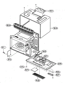 Oven Cavity parts for Lg Microwave MV-1304B from AppliancePartsPros.com