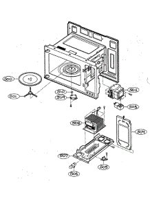 Interior Parts 1 parts for Lg Microwave MV-1304W from AppliancePartsPros.com