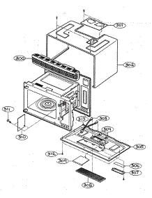 Oven Cavity parts for Lg Microwave MV-1304W from AppliancePartsPros.com