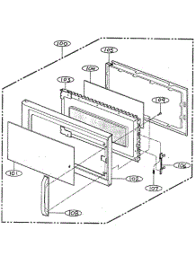 Door Parts parts for Lg Microwave MV-1320B from AppliancePartsPros.com