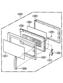Door Parts parts for Lg Microwave MV-1330B from AppliancePartsPros.com