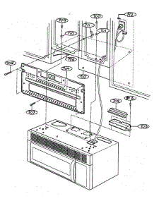 Installation Parts parts for Lg Microwave MV-1330W from AppliancePartsPros.com